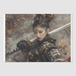 Steampunk Lady Warrior Tissue Paper