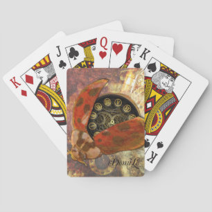 Steampunk Ladybug Poker Cards