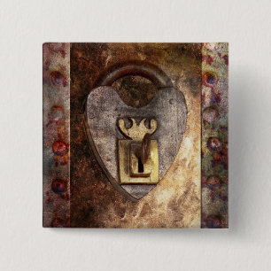 Steampunk - Locksmith - The key to my heart Button