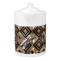 Steampunk Love: Aviators Ready Porcelain Teapot