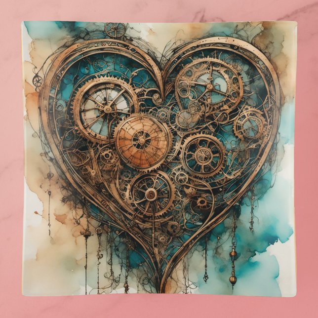 Steampunk Love  Trinket Tray (Creator Uploaded)