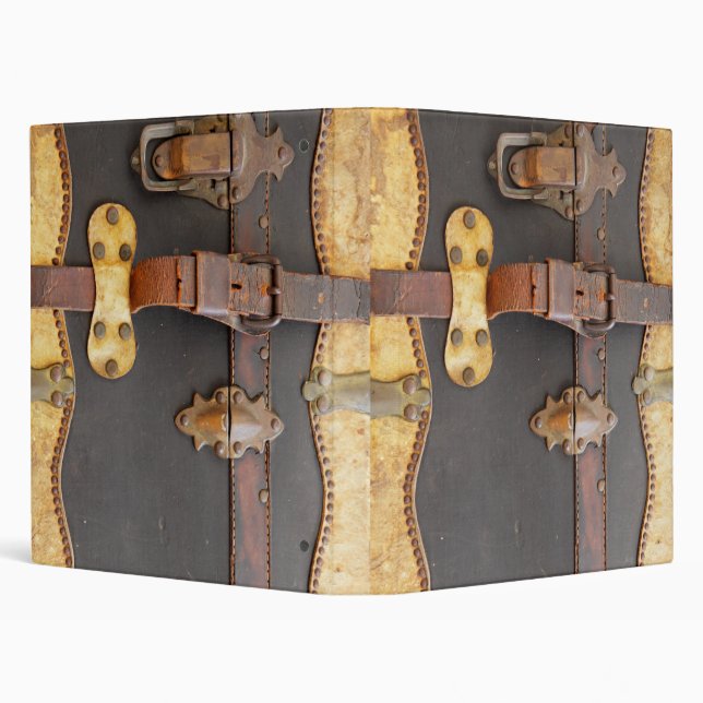 Steampunk Luggage 3 Ring Binder (Background)