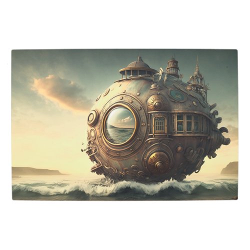 Steampunk Luxury Submarine Metal Print