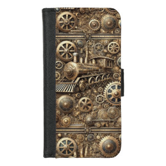 steampunk machine world iPhone 8/7 wallet case