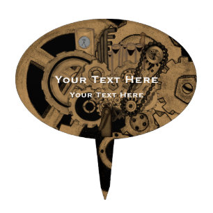 Steampunk Machinery (Copper) Cake Topper