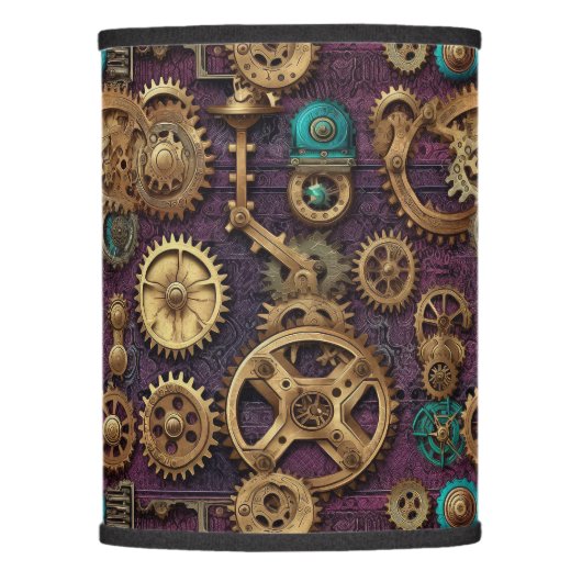 Steampunk Machinery Lamp Shade (Front)