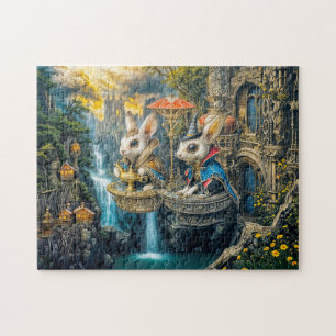 Steampunk magic rabbits jigsaw puzzle