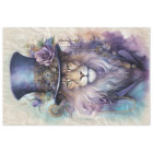 Steampunk Male Lion Purple Lilac Decoupage Paper
