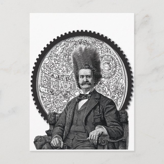 steampunk man postcard (Front)