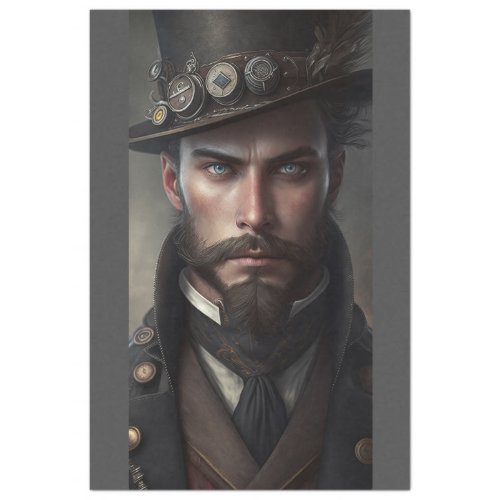 Steampunk Man Tissue Paper