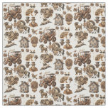 Steampunk man woman animals machines art fabric