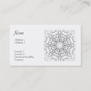 Steampunk Mandala Business Card