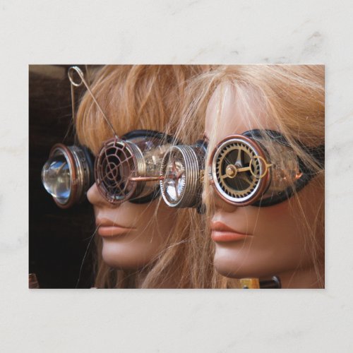 Steampunk Mannequins Postcard