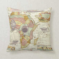 Steampunk Map pillow