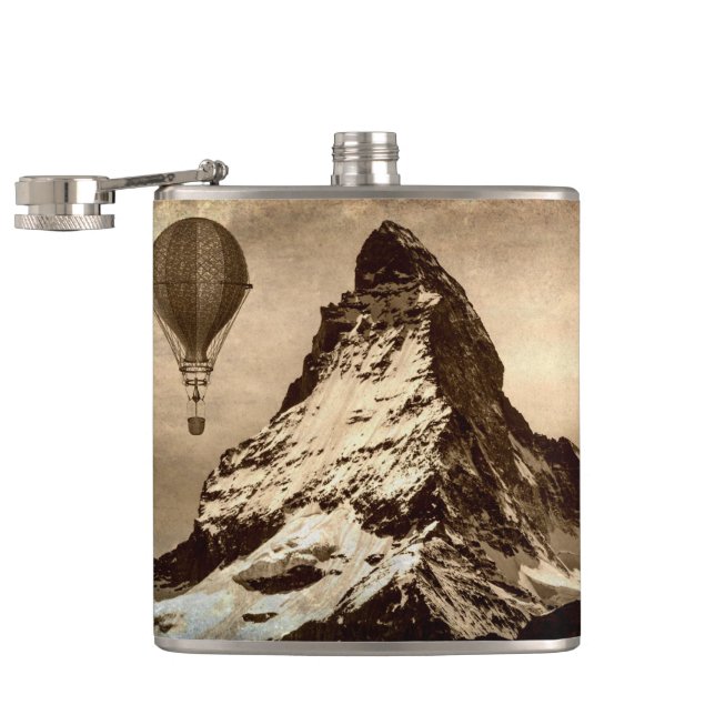 Steampunk Matterhorn Hip Flask (Opened)