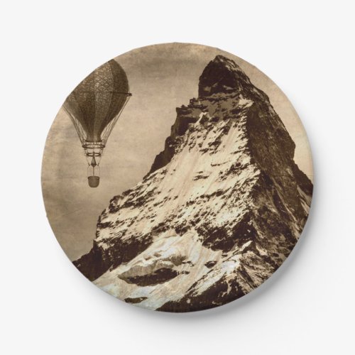 Steampunk Matterhorn Paper Plates