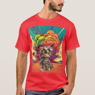 Steampunk Mechanic Cartoon Explosion T-Shirt