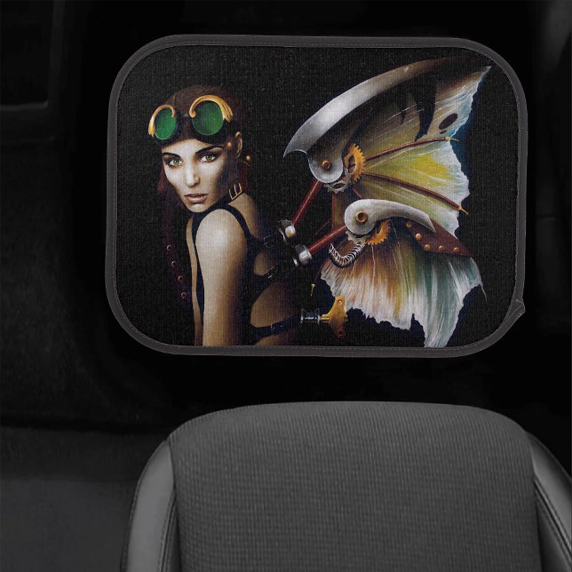 Steampunk Mechanical Fairy Wings Goggles  Car Floor Mat (Creator Uploaded)