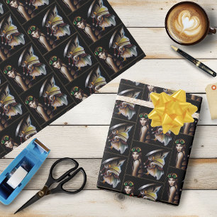 Steampunk Mechanical Fairy Wings Goggles Wrapping Paper