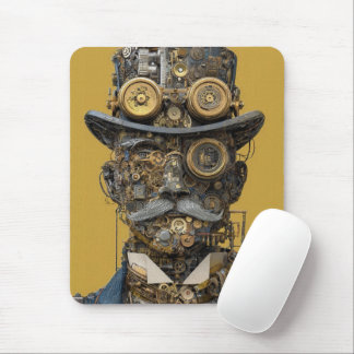 Steampunk Mechanical Gentleman Mouse Pad