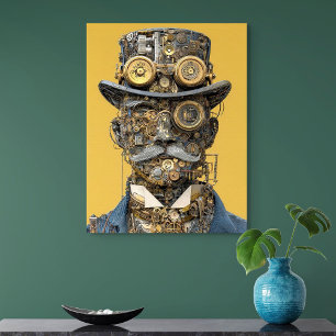 Steampunk Mechanical Gentleman Poster