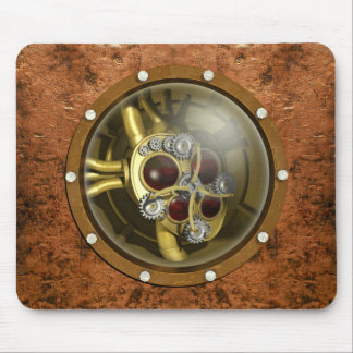 Steampunk Mechanical Heart Mouse Pad