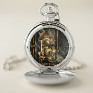 Steampunk Mechanical Heart Pocket Watch