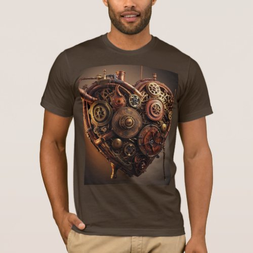 Steampunk Mechanical Heart T_Shirt