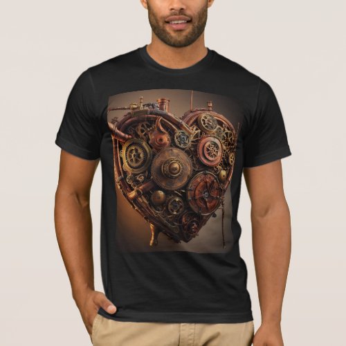 Steampunk Mechanical Heart T_Shirt