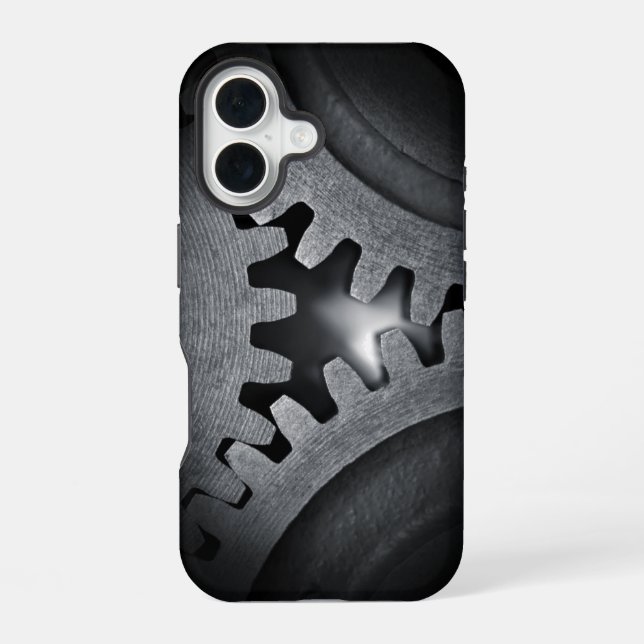 Steampunk Mechanical Interlocking Gears Iphone Case (Back)