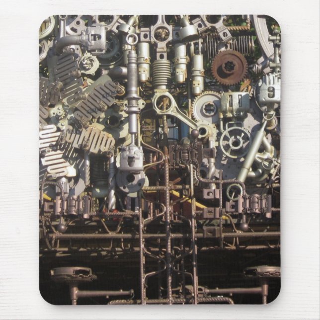 Steampunk mechanical machinery machines mouse pad (Front)