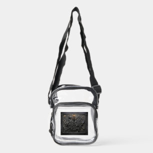Steampunk Mechanical Map Clear Crossbody Bag