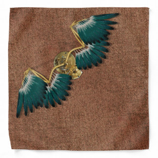 Steampunk Mechanical Wings Brown Bandana
