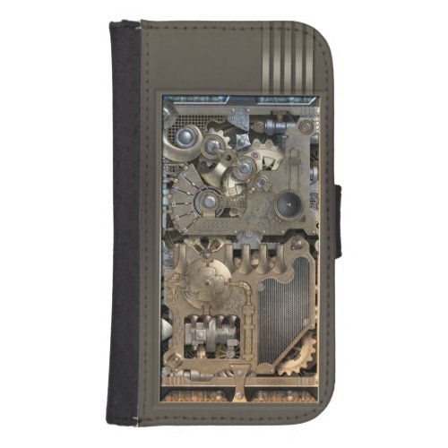 Steampunk Mechanism Galaxy S4 Wallet Case