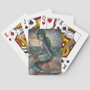 Steampunk Mermaid Poker Cards