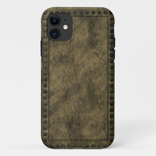 Steampunk Metal and Studs Panel iPhone Case