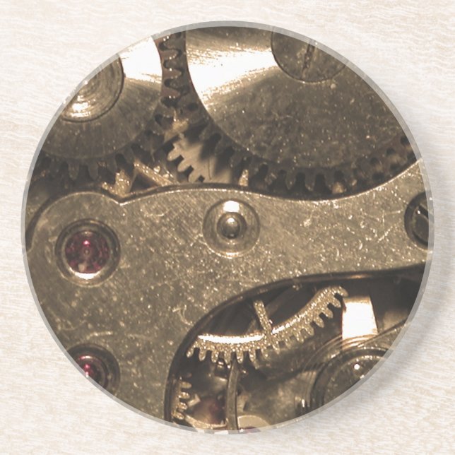 Steampunk Metal Clock Gears Coaster (Front)