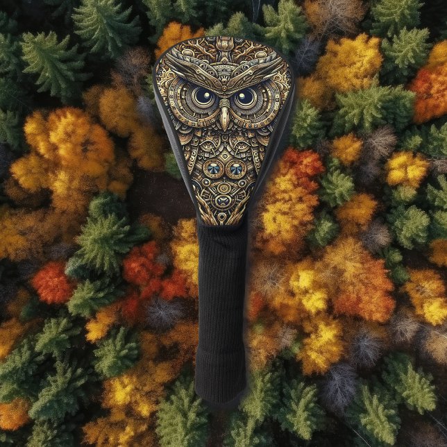 Steampunk Metal Gears and Owl  Golf Head Cover (Creator Uploaded)