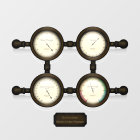 Steampunk Meters & Gauges Customizable Plaque