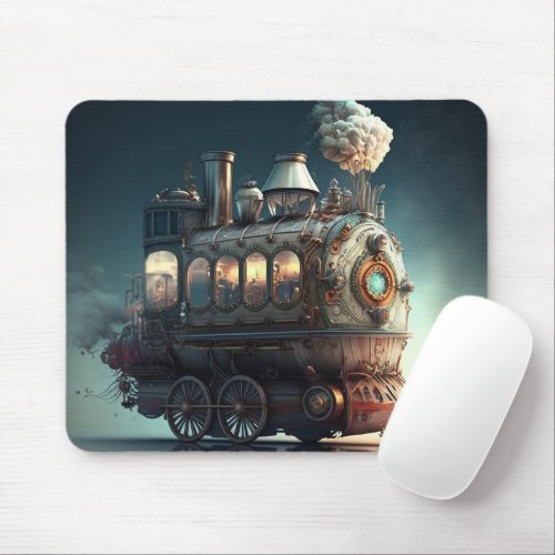 Steampunk Mobile Home Mouse Pad