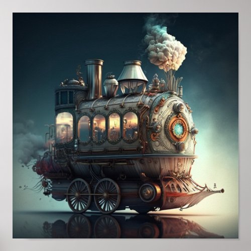 Steampunk Mobile Home Poster