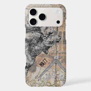 steampunk Moose Wildlife iPhone 17 Pro Max Case