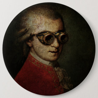 Steampunk Mozart Button