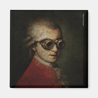 Steampunk Mozart Magnet