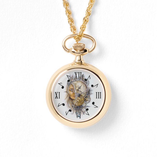 Steampunk Music Notes Watch (Front)
