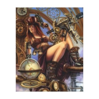 Steampunk Navigator Wrapped Canvas Gallery Wrapped Canvas