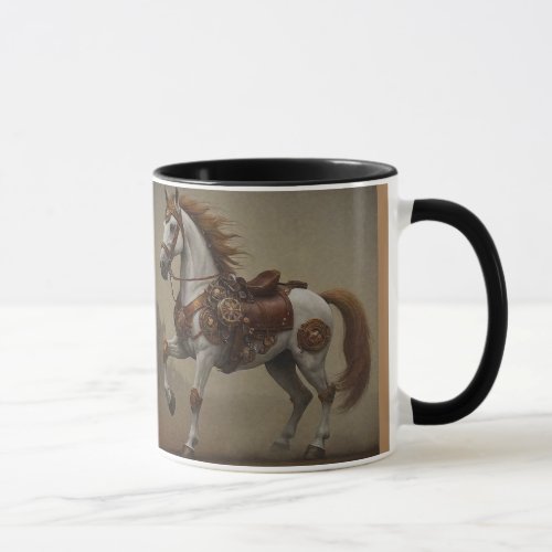 Steampunk Noble Arabian Horse Mug