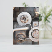 Steampunk nuts and bolts with wire (Standing Front)