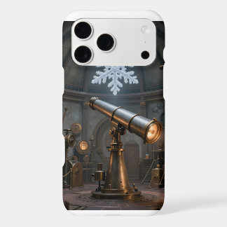 Steampunk Observatory with Brass Telescope iPhone 17 Pro Max Case