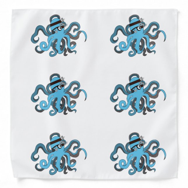 Steampunk octopus bandana (Front)